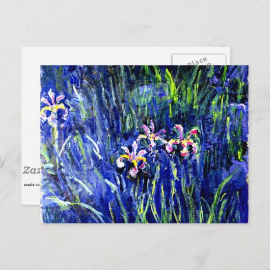 Monet - Irises Briefkaart (Voorkant / Achterkant)