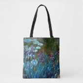 Monet - Irises en waterlilies Tote Bag (Voorkant)