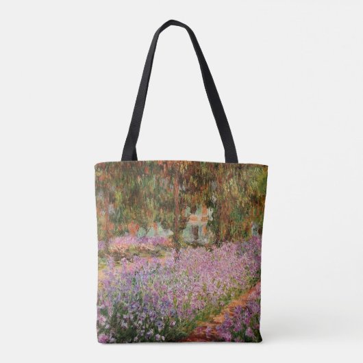 Monet - Irises in Monet's Garden Tote Bag (Achterkant)