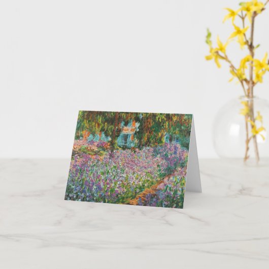 Monet Irises Note Kaart (Gele Bloem)