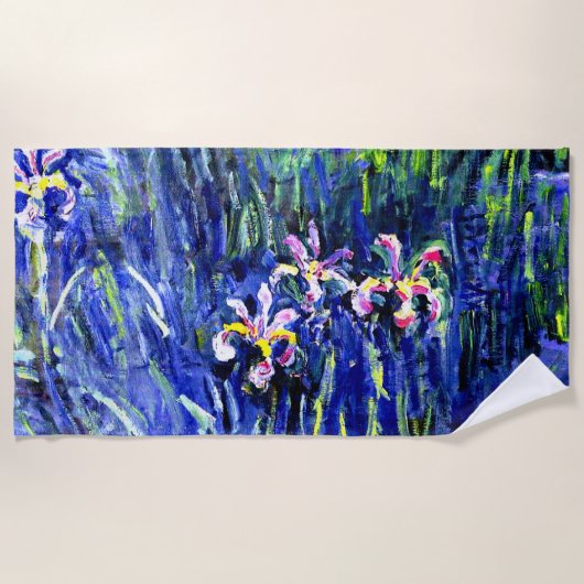 Monet - Irises Strandlaken (Voorkant)