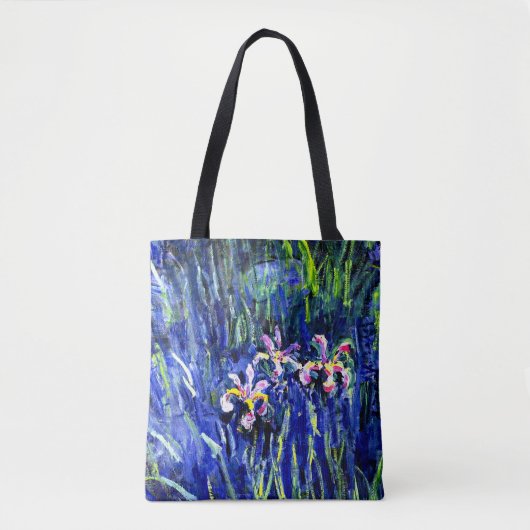 Monet - Irises Tote Bag (Voorkant)