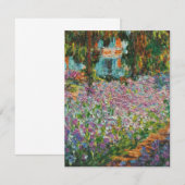 Monet Irises-uitnodigingen Kaart (Voorkant / Achterkant)