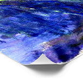 Monet - Irissen, beroemd schilderij, Perfect Poster (Hoek)