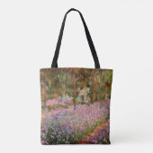 Monet - Irissen in de tuin van Monet Tote Bag (Achterkant)