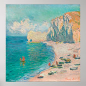 Monet is The Beach en de Falaise d'Amont Poster (Voorkant)