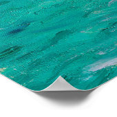 Monet is The Beach en de Falaise d'Amont Poster (Hoek)