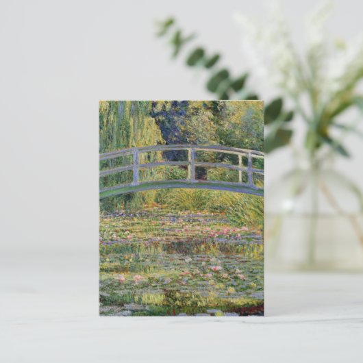 Monet Japans brug Water Lily Pond Landschap Briefkaart (Staand voorkant)