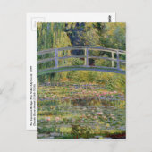 Monet Japans brug Water Lily Pond Landschap Briefkaart (Voorkant / Achterkant)