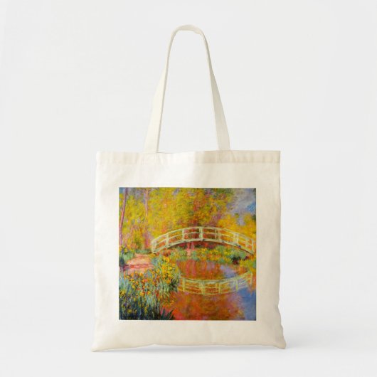 Monet Japanse Bridge Canvas tas (Voorkant)