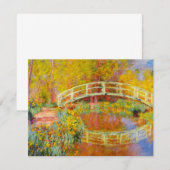Monet Japanse Bridge-uitnodigingen Kaart (Voorkant / Achterkant)
