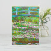 Monet Japanse brug en waterlilies Aankondiging (Staand voorkant)