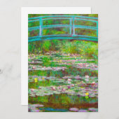 Monet Japanse brug en waterlilies Aankondiging (Voorkant / Achterkant)
