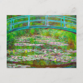 Monet Japanse brug en waterlilies Aankondigingskaart