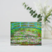 Monet Japanse brug en waterlilies Aankondigingskaart (Staand voorkant)