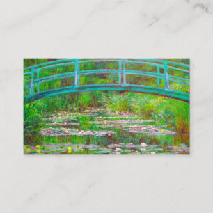 Monet Japanse brug en waterlilies Informatiekaartje