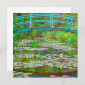 Monet Japanse brug en waterlilies Kaart (Voorkant / Achterkant)