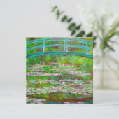 Monet Japanse brug en waterlilies Kaart (Staand voorkant)