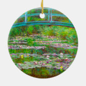 Monet Japanse brug en waterlilies Keramisch Ornament (Achterkant)