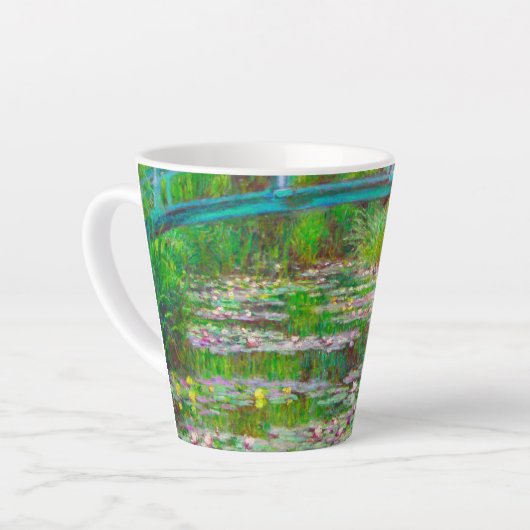Monet Japanse brug en waterlilies Latte Mok (Linkerhoek)