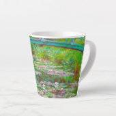 Monet Japanse brug en waterlilies Latte Mok (Rechterhoek)