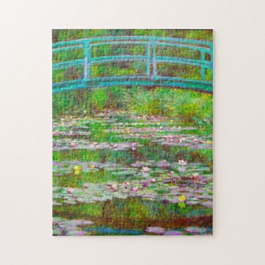 Monet Japanse brug en waterlilies Legpuzzel (Verticaal)