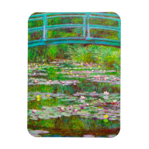 Monet Japanse brug en waterlilies Magneet