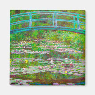 Monet Japanse brug en waterlilies Magneet