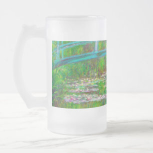 Monet Japanse brug en waterlilies Matglas Bierpul