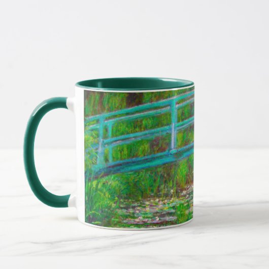 Monet Japanse brug en waterlilies Mok (Links)