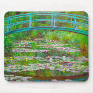 Monet Japanse brug en waterlilies Muismat