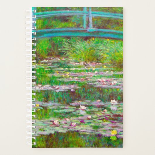 Monet Japanse brug en waterlilies Planner (Voorkant)