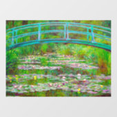 Monet Japanse brug en waterlilies Raamsticker (Vel)