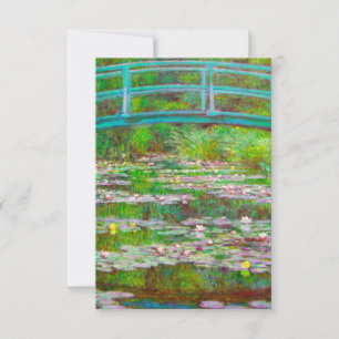 Monet Japanse brug en waterlilies RSVP Kaartje