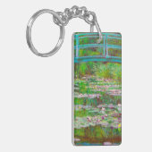 Monet Japanse brug en waterlilies Sleutelhanger (Voorkant Links)
