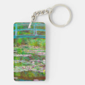 Monet Japanse brug en waterlilies Sleutelhanger (achterkant)