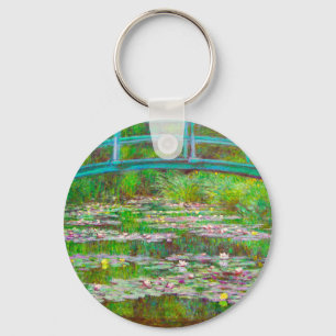 Monet Japanse brug en waterlilies Sleutelhanger