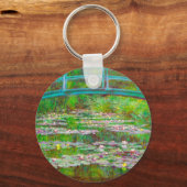 Monet Japanse brug en waterlilies Sleutelhanger (Voorkant)