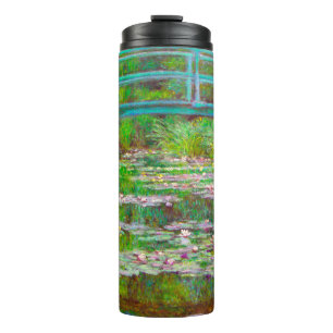 Monet Japanse brug en waterlilies Thermosbeker