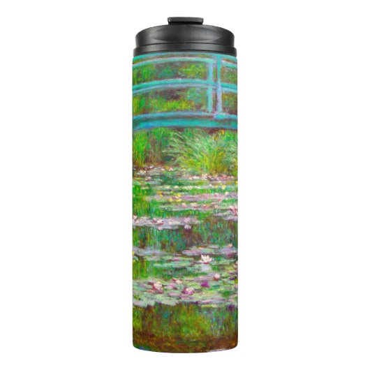 Monet Japanse brug en waterlilies Thermosbeker (Voorkant)