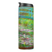 Monet Japanse brug en waterlilies Thermosbeker (Geroteerd rechts)