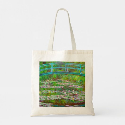 Monet Japanse brug en waterlilies Tote Bag (Achterkant)