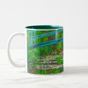 Monet Japanse brug en waterlilies Tweekleurige Koffiemok
