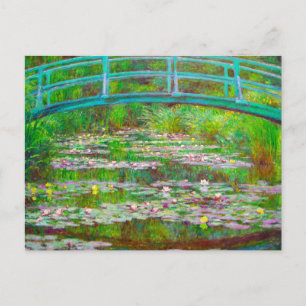 Monet Japanse brug en waterlilies Uitnodiging Briefkaart