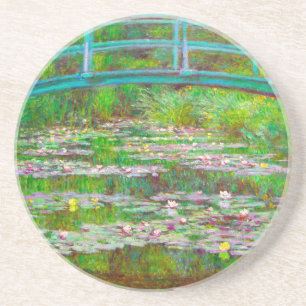 Monet Japanse brug en waterlilies Zandsteen Onderzetter