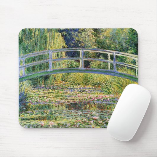 Monet Japanse brug met de Muismat Water Lilies (Met muis)