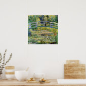 Monet Japanse brug met het Poster Water Lilies (Keuken)