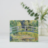 Monet Japanse brug met waterlelies Briefkaart (Staand voorkant)