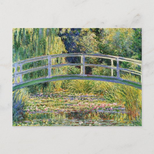 Monet Japanse brug met waterlelies Briefkaart (Voorkant)