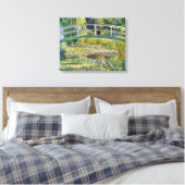 Monet Japanse Brug met Waterlelies Canvas Afdruk (Insitu (Slaapkamer))